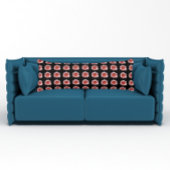 Roze Floral Pattern Daylily op Black Lichaamskussen