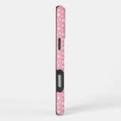 Roze Floral Pattern iPhone Hoesje (Rechterkant)