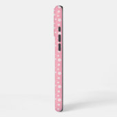 Roze Floral Pattern iPhone Hoesje (Linkerkant)