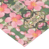 Roze Floral Pattern Korte Tafelloper (Hoek)