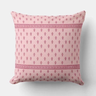 Roze Floral Pattern Kussen