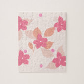 Roze Floral Pattern Legpuzzel (Verticaal)