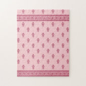 Roze Floral Pattern Legpuzzel (Verticaal)