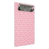 Roze Floral Pattern Mini Klembord (Schuin)