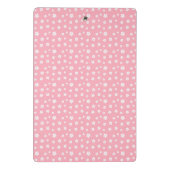 Roze Floral Pattern Mini Klembord (Achterkant)