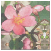 Roze Floral Pattern Stof (Close Up)