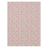 Roze Floral Pattern Tafelkleed (Voorkant)