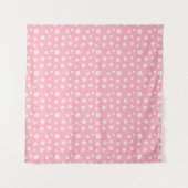 Roze Floral Pattern Wandkleed (Voorkant)