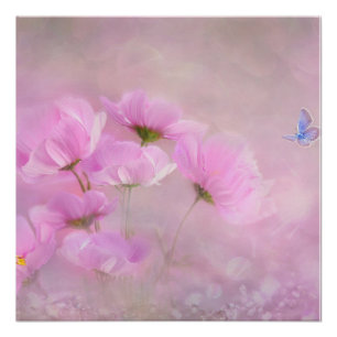 Roze Floral Perfect Poster