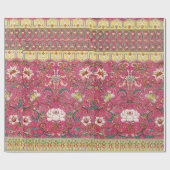 Roze Floral PHP Wrapping Paper Cadeaupapier (Vlak)