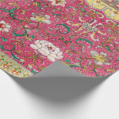 Roze Floral PHP Wrapping Paper Cadeaupapier (Hoek)