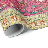 Roze Floral PHP Wrapping Paper Cadeaupapier (Rol Hoek)