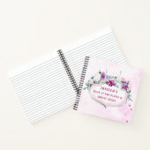 Roze Floral | Plannen en grote ideeën Notitieboek (Binnen)