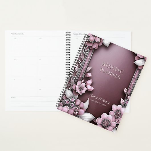 Roze Floral Planner (Display)