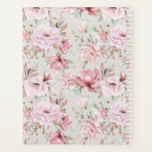 Roze Floral Planner (Achterkant)