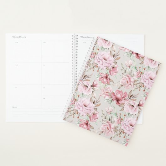 Roze Floral Planner (Display)