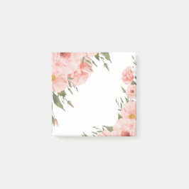 Roze Floral Post-it® Notes