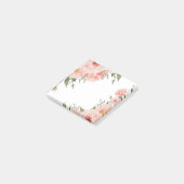 Roze Floral Post-it® Notes (Schuin)