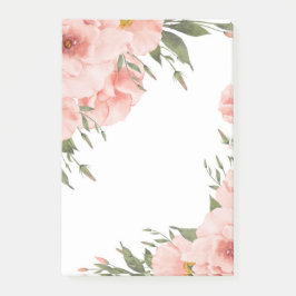 Roze Floral Post-it® Notes