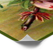  Roze Floral Poster (Hoek)