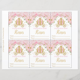 Roze Floral Prinses raden hoeveel Kisses er aan de