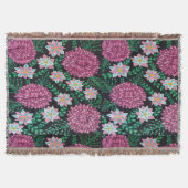 Roze Floral print Deken (Voorkant)