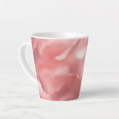 Roze Floral Print Small Latte Mok (Linkerhoek)