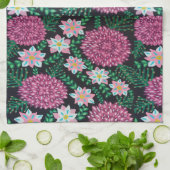 Roze Floral print Theedoek (Gevouwen)
