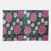 Roze Floral print Theedoek (Horizontaal)