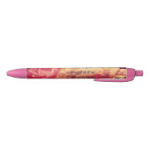 Roze Floral: Psalms Heart-scripts Zwarte Inkt Pen (Bodem)
