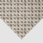 Roze Floral Queen Bee Tissuepapier (Detail)