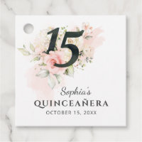 Roze Floral Quinceanera Rustic 15th Birthday