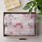 Roze Floral reeks Design 8 Tissuepapier (Geschenk)