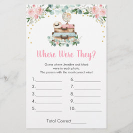 Roze Floral reizen waar ze het licht zagen