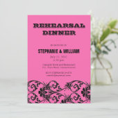  Roze Floral repetitie Inwendige Kaart (Staand voorkant)