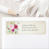  Roze Floral Return Address Label (Insitu)