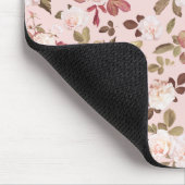 Roze Floral  Rozen Muismat (Hoek)