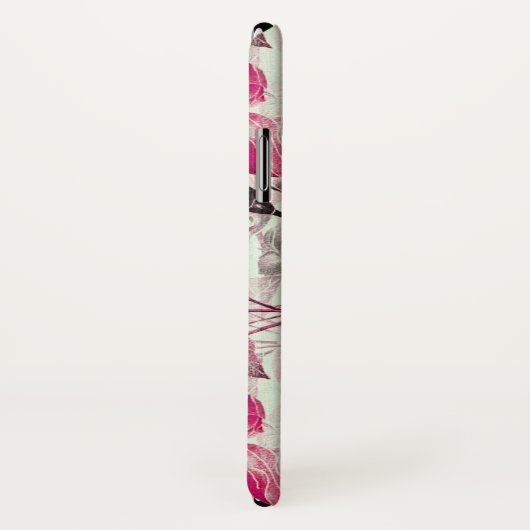 Roze Floral Rozen Patroon Case-Mate iPhone Case (Achterkant / rechts)