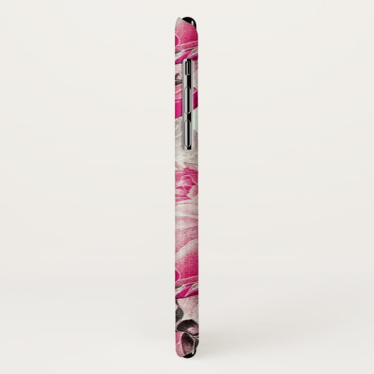  Roze Floral Rozen Patroon Case-Mate iPhone Case (Achterkant/links)