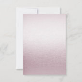 Roze Floral RSVP-kaart RSVP Kaartje (Achterkant)