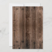  roze Floral Rustic Barn Wood Housewarming Kaart (Achterkant)