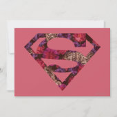 Roze Floral S-Shield Kaart (Voorkant)