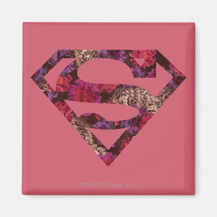 Roze Floral S-Shield Magneet