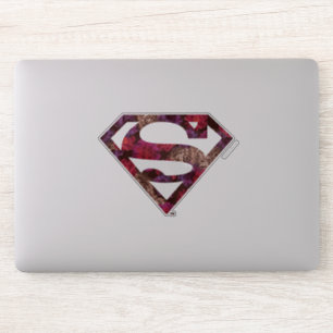 Roze Floral S-Shield Sticker