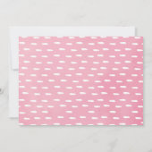 Roze Floral Safari Dieren Wild Eén meisje van de v Kaart (Achterkant)