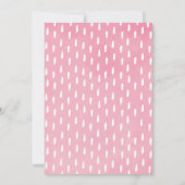 Roze Floral Safari drive van Baby shower Parade Kaart (Achterkant)