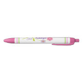 Roze Floral School Psycholoog Pen (Bodem)