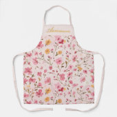 Roze Floral Schort (Voorkant)