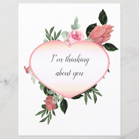 Roze Floral-schrijfpapier uit de Magnolia (Achterkant)