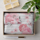 Roze Floral Series Design 10 Tissuepapier (Geschenk)